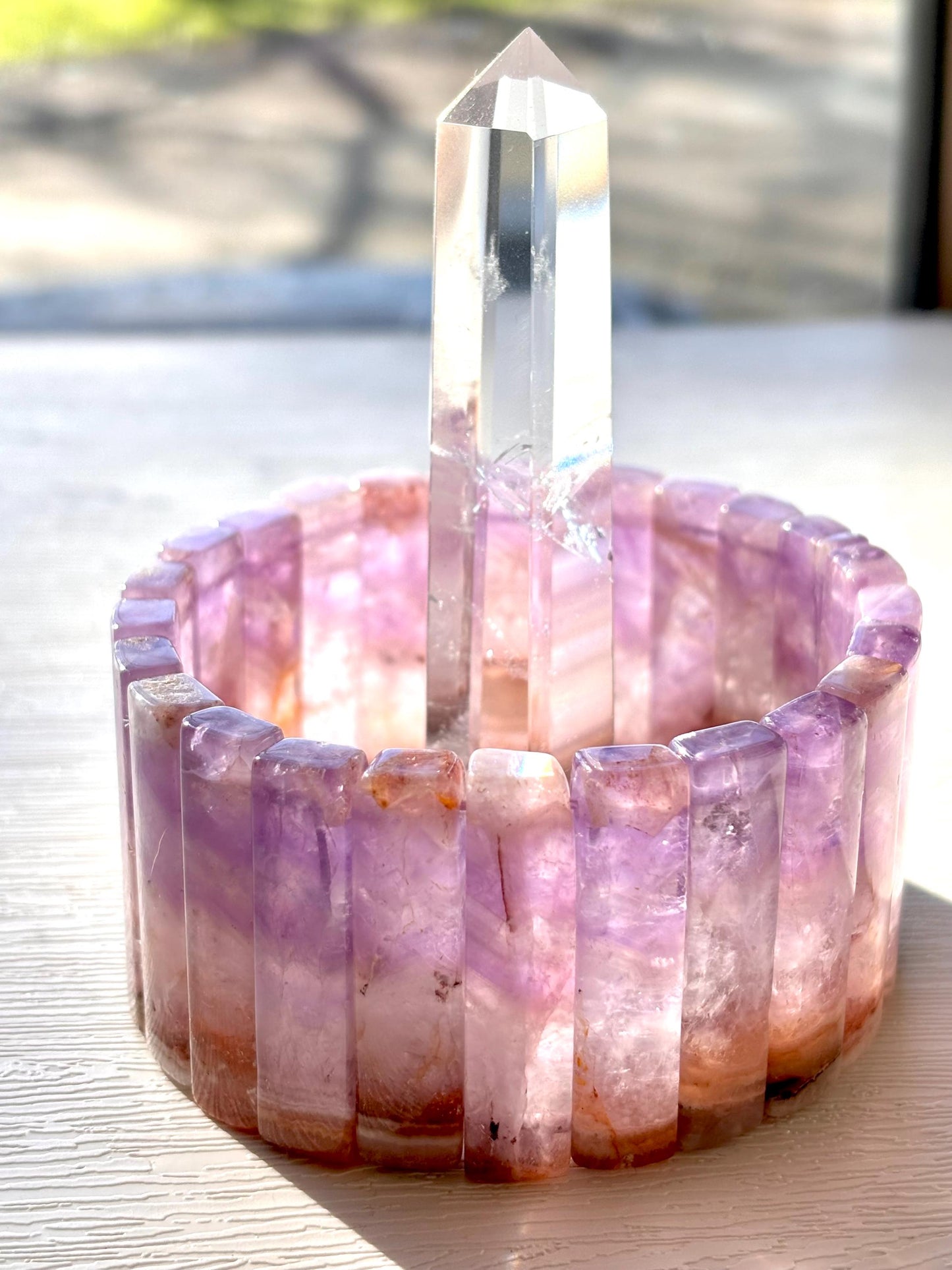 Aurora Veil – Aurora Agate Crystal Cuff Bracelet