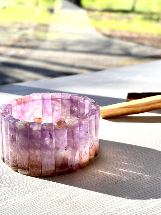 Aurora Veil – Aurora Agate Crystal Cuff Bracelet