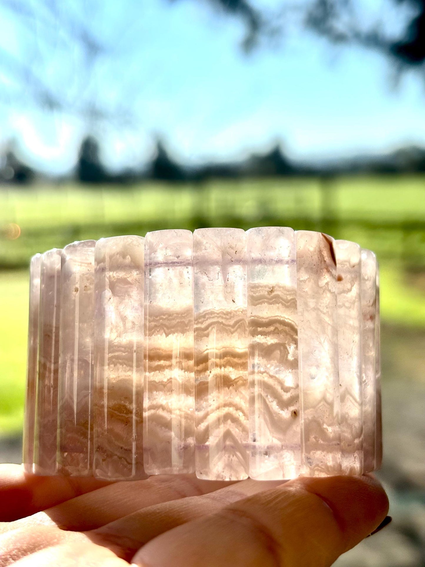 Solmara - Desert Whisper Agate Cuff Bracelet