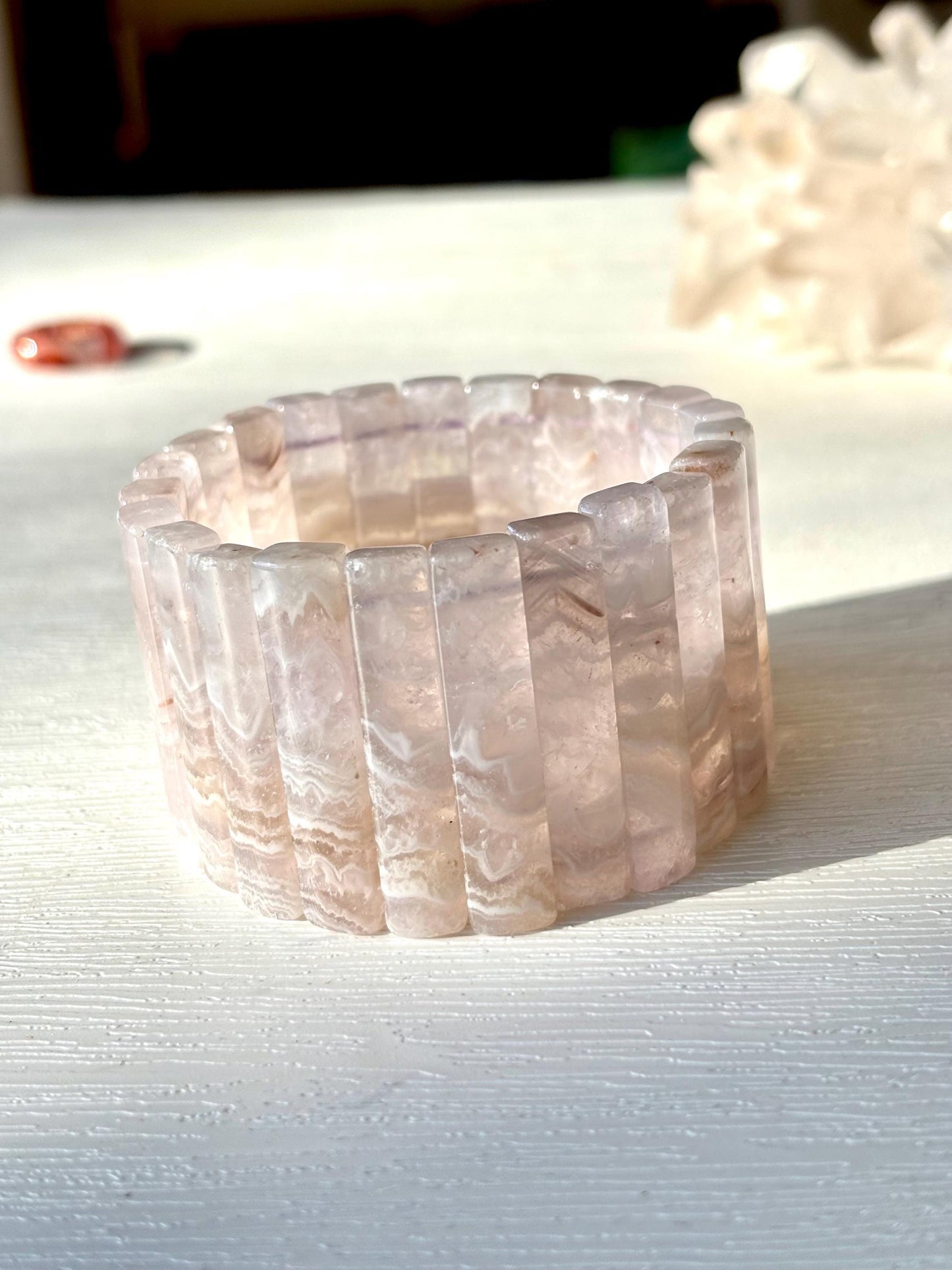 Solmara - Desert Whisper Agate Cuff Bracelet