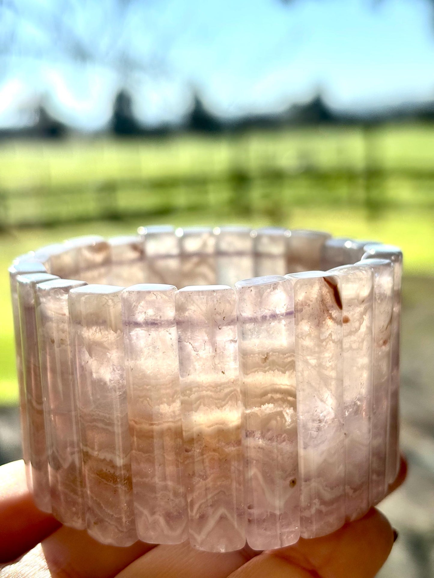 Solmara - Desert Whisper Agate Cuff Bracelet