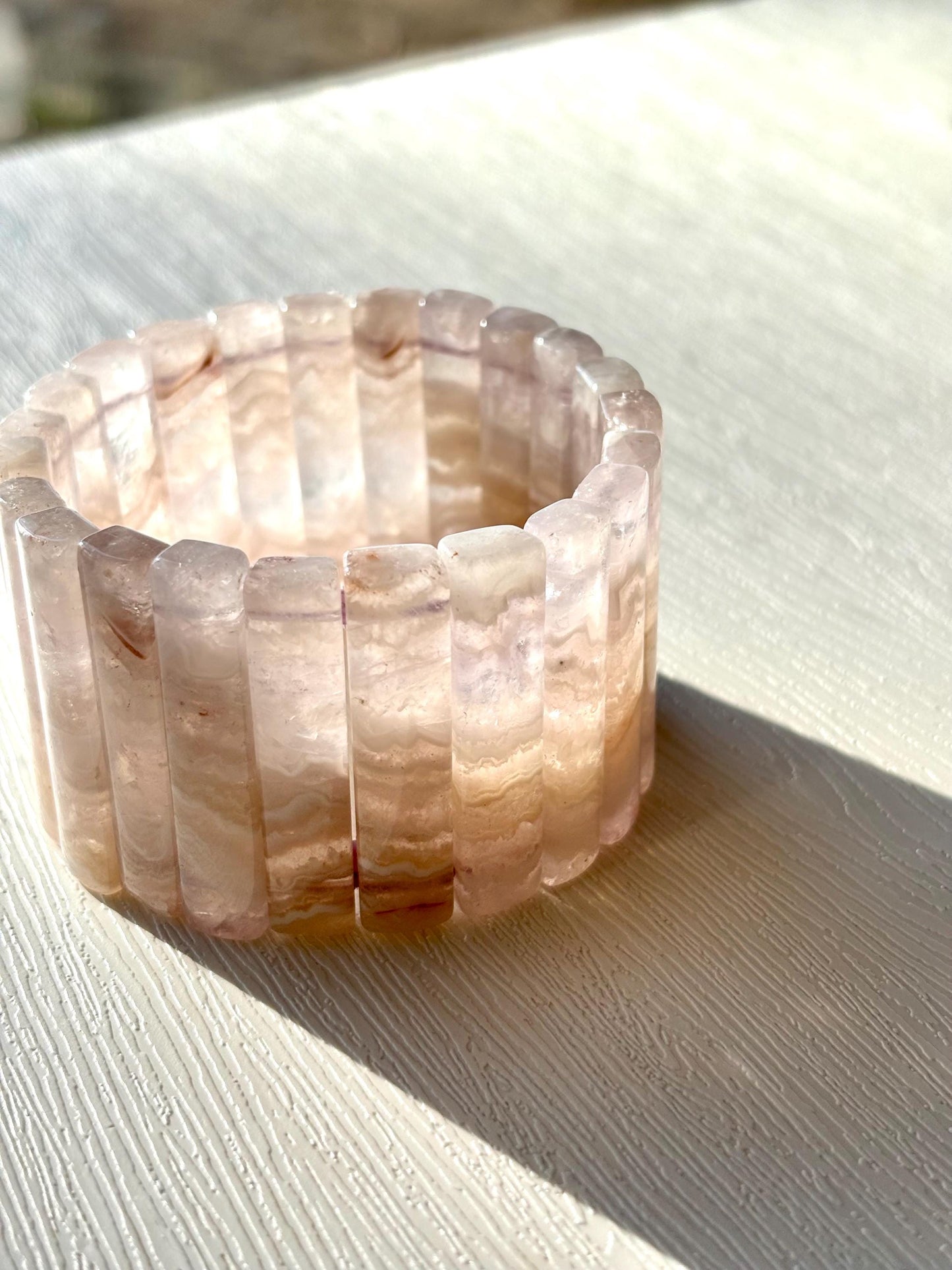Solmara - Desert Whisper Agate Cuff Bracelet