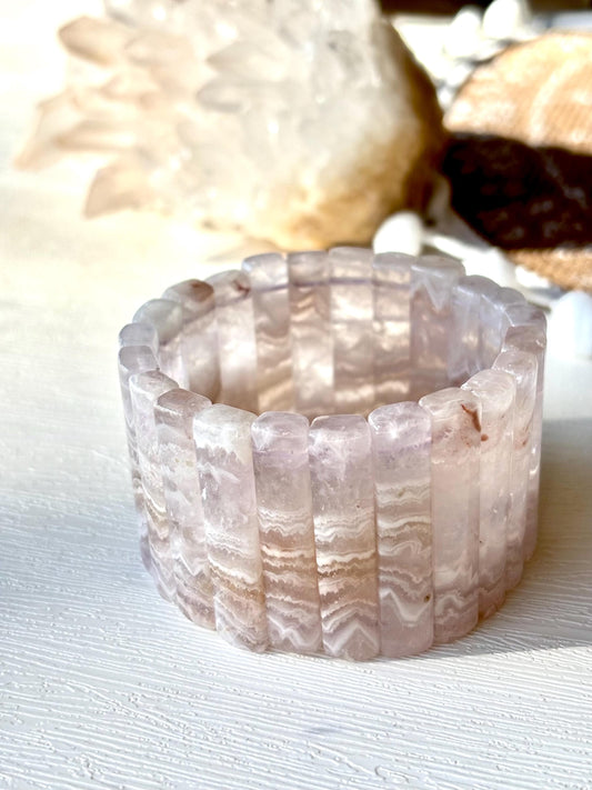 Solmara - Desert Whisper Agate Cuff Bracelet