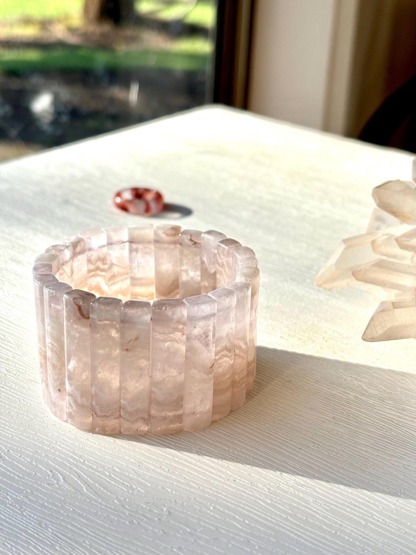Solmara - Desert Whisper Agate Cuff Bracelet